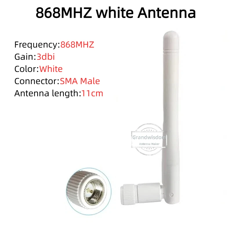 5 Stück/Set Meshtastic 868 MHz Antenne 3dBi SMA Stecker LoRa Antenne Weiß 10cm LoRaWAN Alarm Antenne RG178/RG1.13 4. Generation Externes Kabel – Detail 4