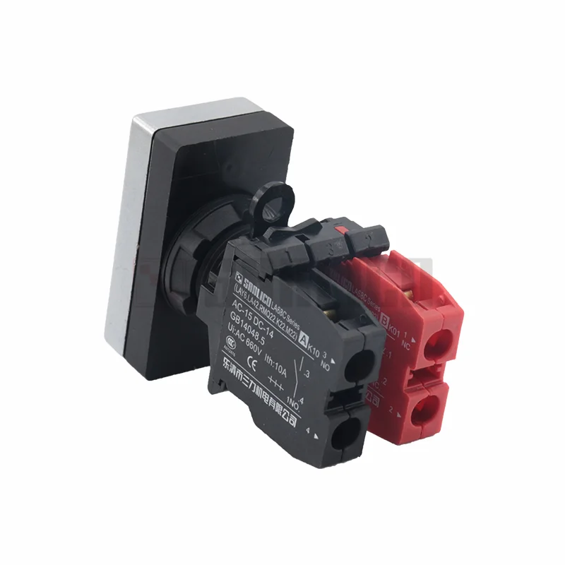 Waterproof Double-Headed Pushbuttons Switch SB1 LA68C M22FA345 Momentary Spring Return Ø22mm