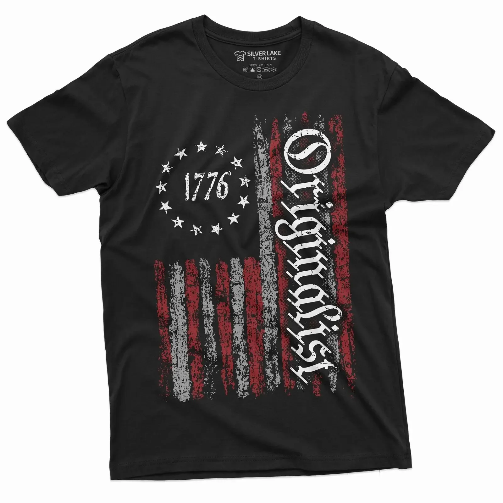 Men's USA Patic shirt 1776 Originalist T-shirt constitution 4th of July tee