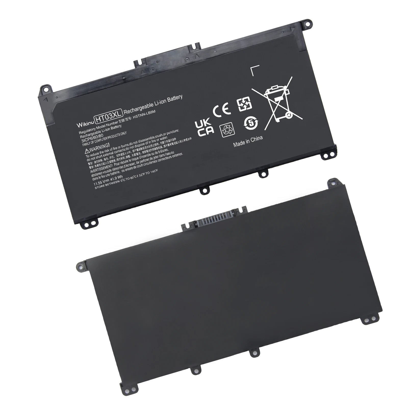 Oyomba HT03XL Laptop-Akku für Pavilion 14-BK 14-CE 15-CS 15-CC 15-CD 17-BY TPN-C136 TPN-I130 TPN-Q207 11,55 V 41,9 W