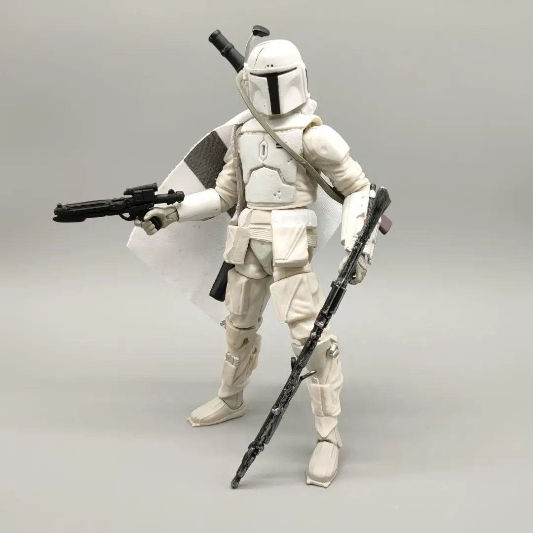 Star Wars Bounty Hunter White Boba Fett Bounty Hunter with Wrong Accessories 6