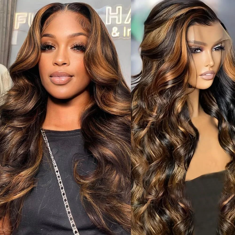 

Brazilian Piano 4/27# Body Wave 13x4 Lace Frontal Wig Lace Frontal Wig Loose Wave Lace Wig 13x6 Honey Blonde Lace Front Wig