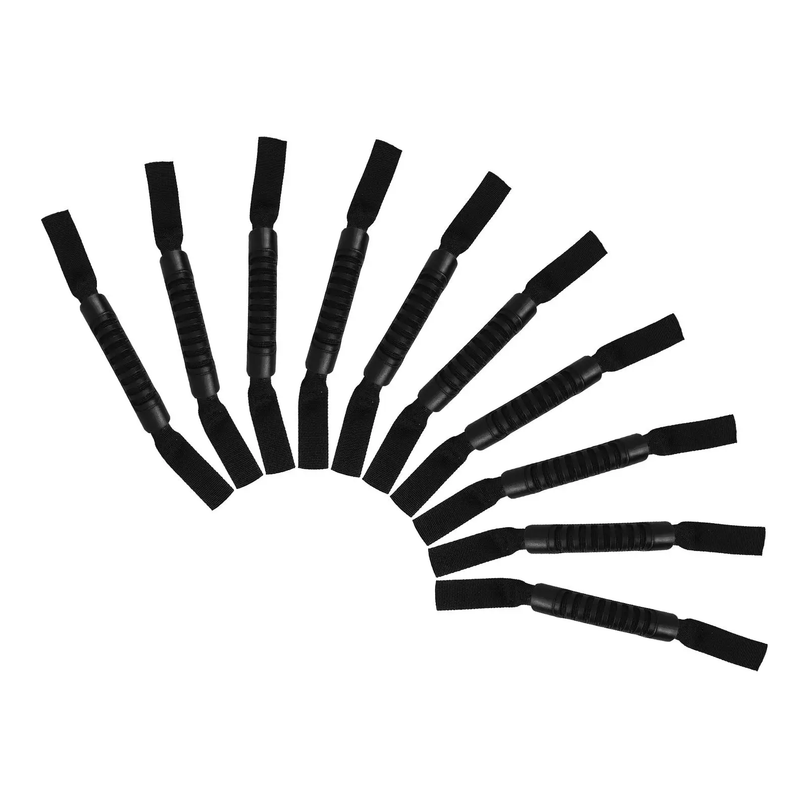 

10pcs Black 13 Inch Kayak Handle Soft Rubber Durable Wear Resistant Ergonomic Non Slip Canoe Carrying Boat Supplies Inflatable