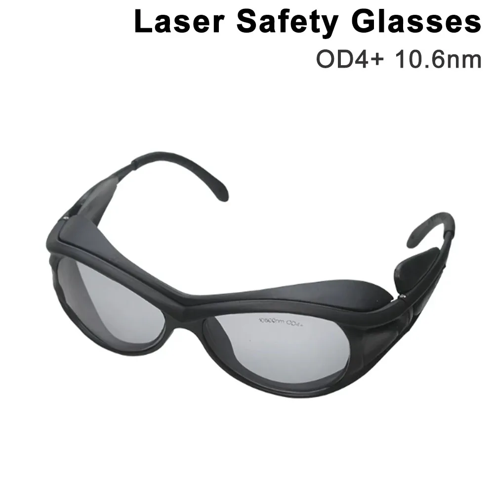 Laser Safety Glasses 10.6nm CE Certified TR Rubber OD4+ CO2 Eyewear Protection Goggles For Laser Industrial Processing