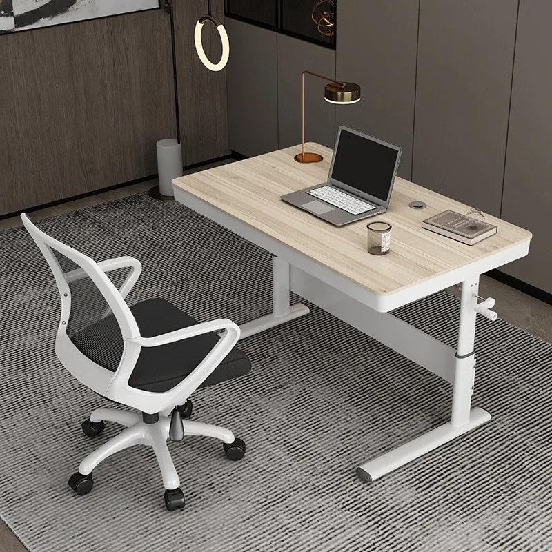 

Hand crank, lifting table, primary school student, study, manual table rack desktop