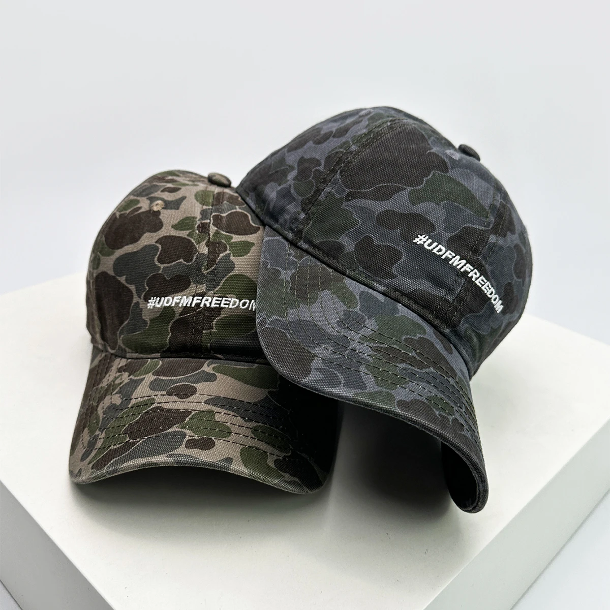 New Unisex Hip hop American Letter Embroidery Baseball Hats Versatile Personal Sunshade Camouflage Peaked Caps Fashion Niche ins