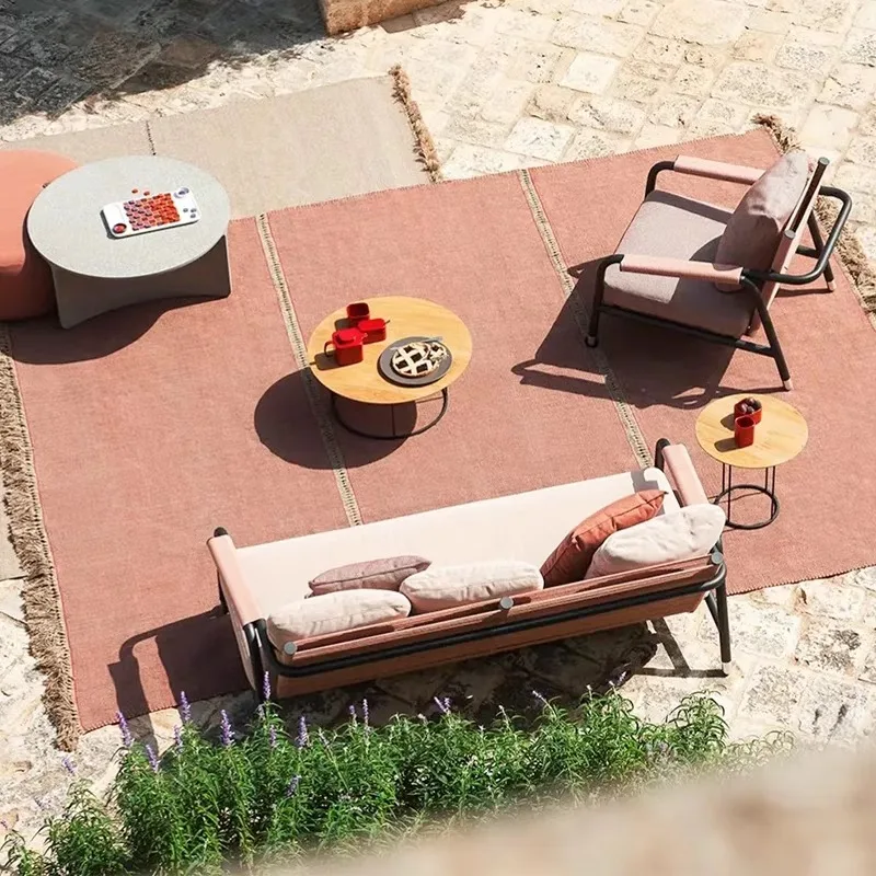 

Minimalist Design Outdoor Sofas Decoration Personality Balcony Luxury Garden Sofas Advanced Furniture Gartenstuhl Lshysf