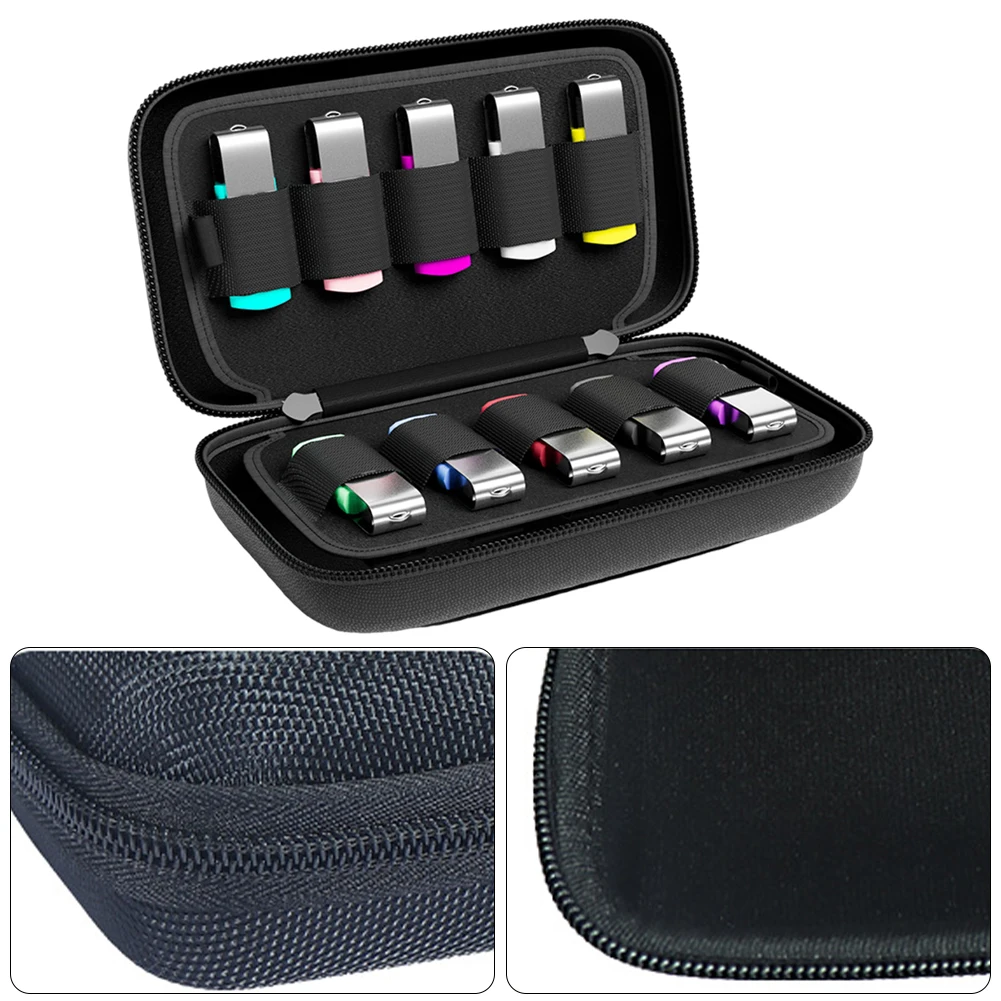 Estuche rígido con soporte USB a prueba de golpes, bolsa de almacenamiento para unidad Flash USB, caja de almacenamiento, organizador de accesorios electrónicos para bolígrafo con unidad Flash USB