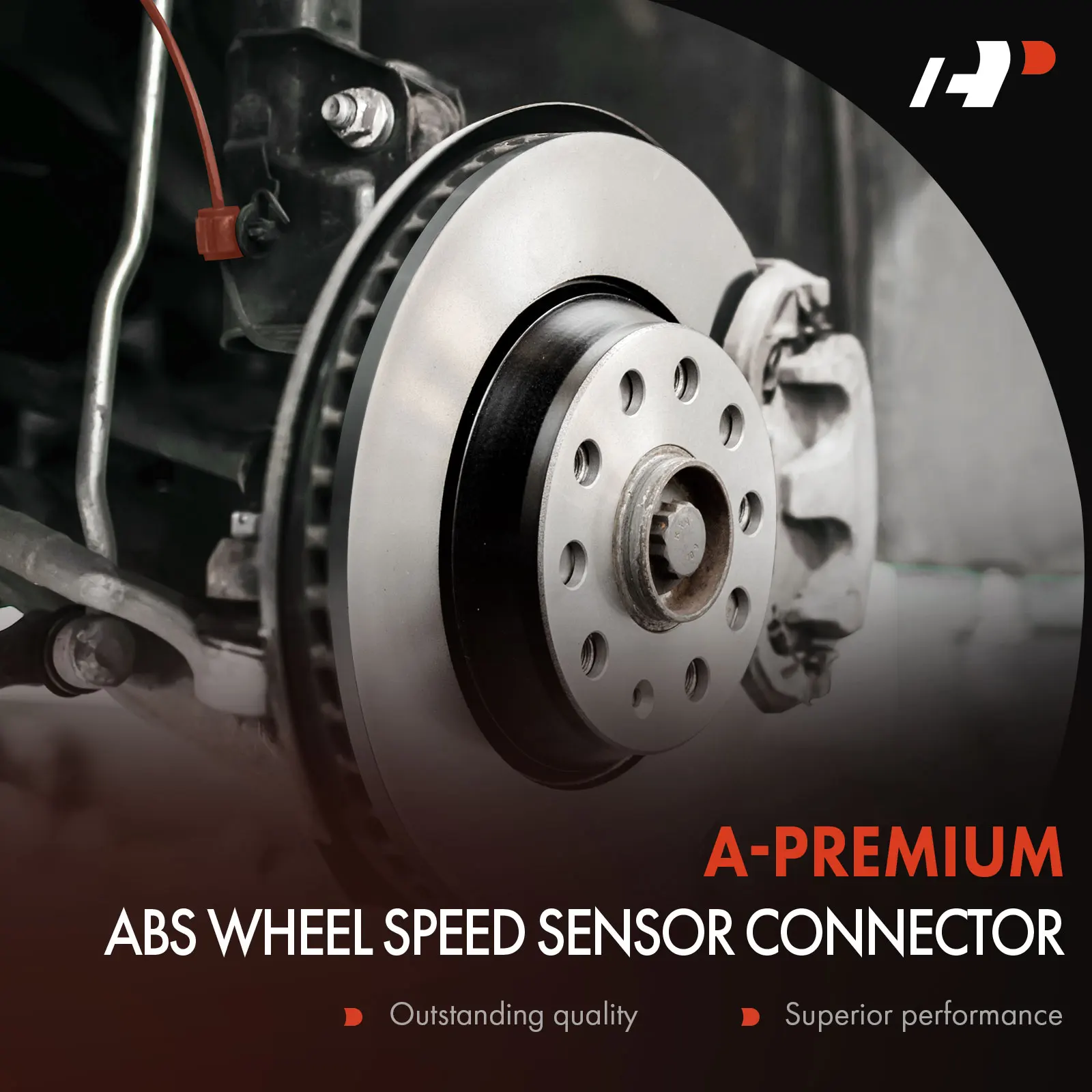 A-Premium Rear Passenger Side ABS Wheel Speed Sensor Connector for Kia Sorento 2011-2013 Hyundai Veracruz 2007-2011 2