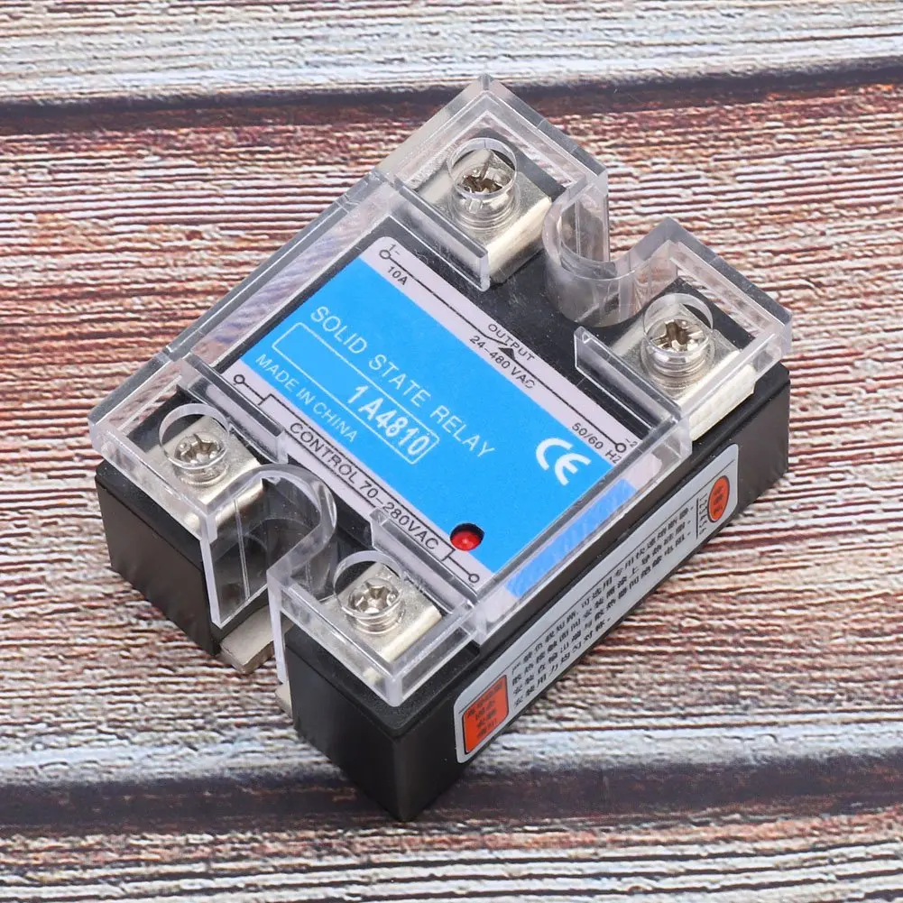 Single Phase Solid State Relay 70-280VAC Input 24-480VAC Load AC AC SSR Electrical Equipment for CNC Machinery