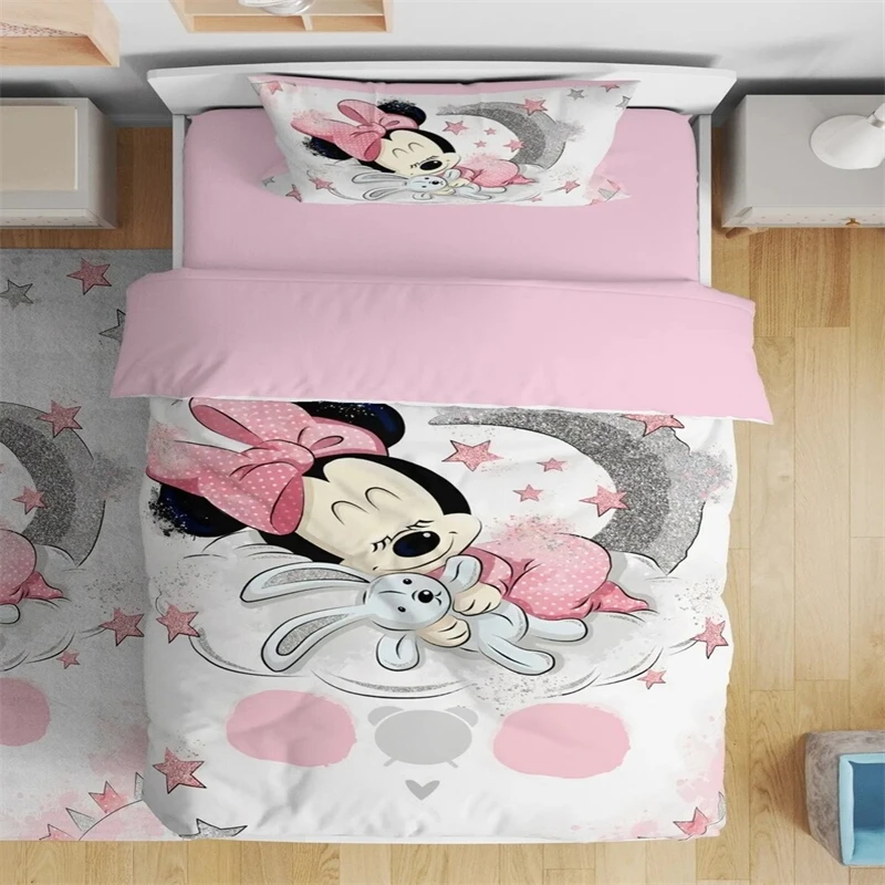 

Minnie Duvet Cover Home Microfiber Quilt Cover Pillowcase Single Bed Double Bed Multi-size Bedding Set Multi-piece Set 2pcs/3pcs