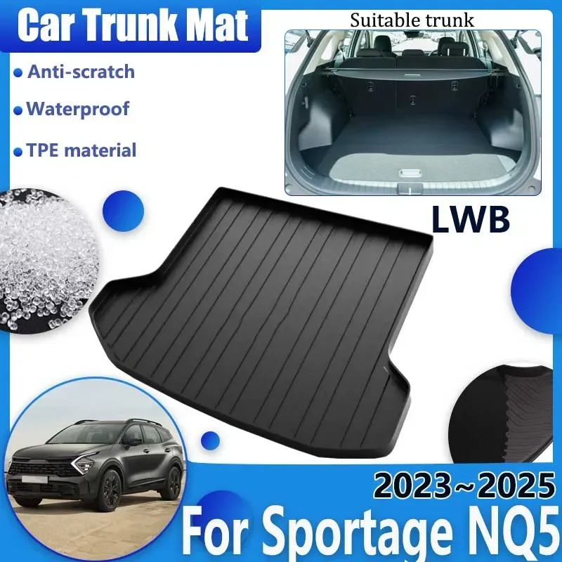 

Car Trunk for Kia Sportage NQ5 2023 2024 2025 LWB TPE Floor Mat Cover Anti-dirty Carpet Liner Waterproof Storage Pad Accessories