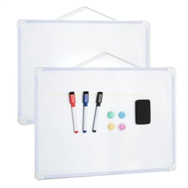 لوحة حائط مغناطيسية مزخرفة أنيقة، وجه مزدوج قابل للمسح جزئيًا لتسجيل الصور والتذكيرات #2