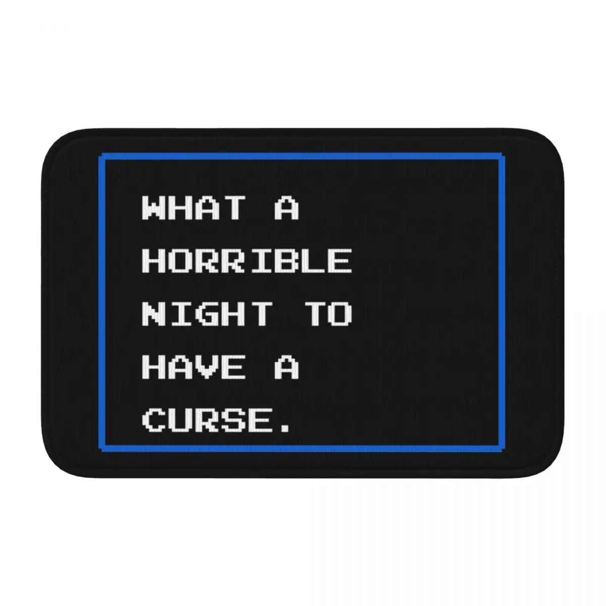 What A Horrible Night To Have A Curse Castlevania Game Doormat Home Floor Mat Non-slip Carpet Rug for Bedroom Footpad Mats