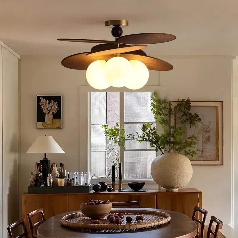 SANDYHA Nordic Retro Rattan Tecido Lustre LED Luminária de teto perfeita para quarto, sala de estar e corredor, decoração de casa