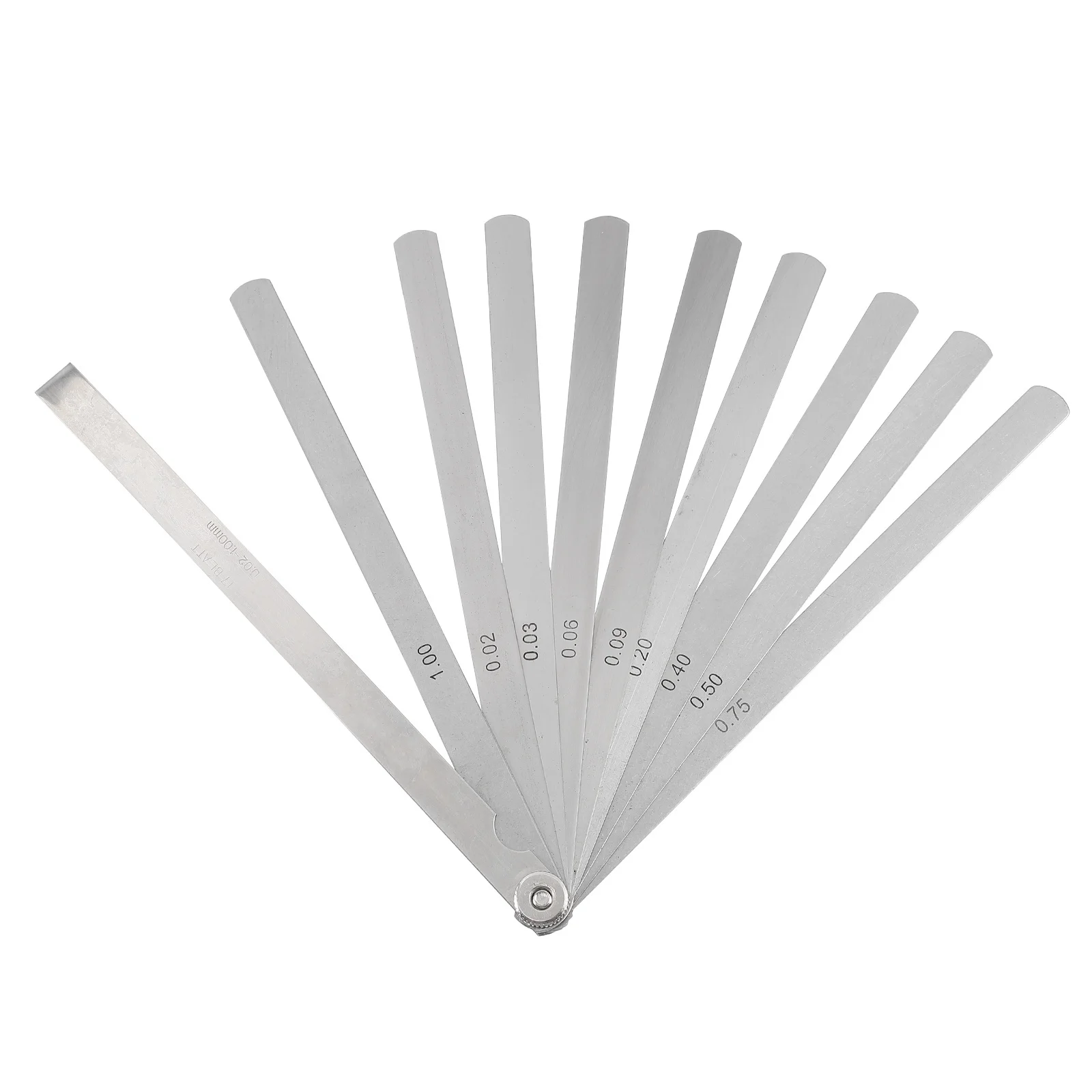 Juego de espesores de acero inoxidable, Material Premium, medición precisa y duradera, herramienta de medición de huecos de diseño giratorio de 360 grados