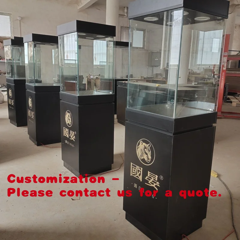 

Customize.Museum Display Cabinet Cultural Relics Collectibles Jade Porcelain Jewelry Glass Cabinet Liquor Product Exhibit