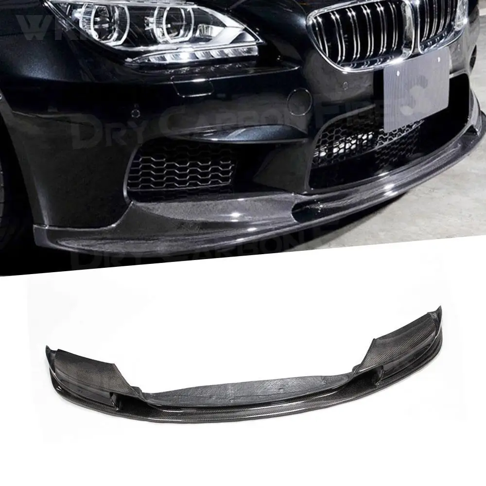 Front Bumper Lip Splitters for BMW 6 series F06 F12 F13 M6 2013-2018 Carbon Fiber Front Spoiler FRP