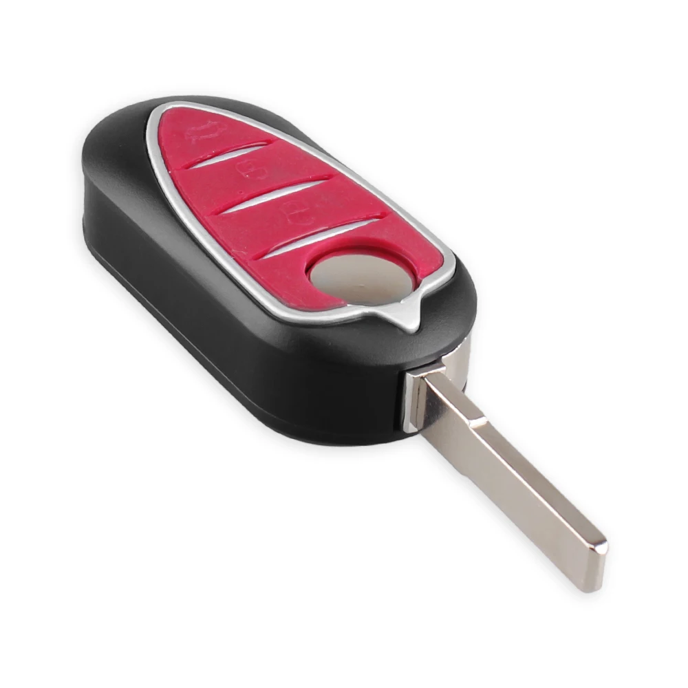 KEYYOU 10PCS Replacement Flip Key Shell Case For Alfa Romeo 159 147 156 164 166 jtd Giulietta Gt Brera TS GT 3 Buttons