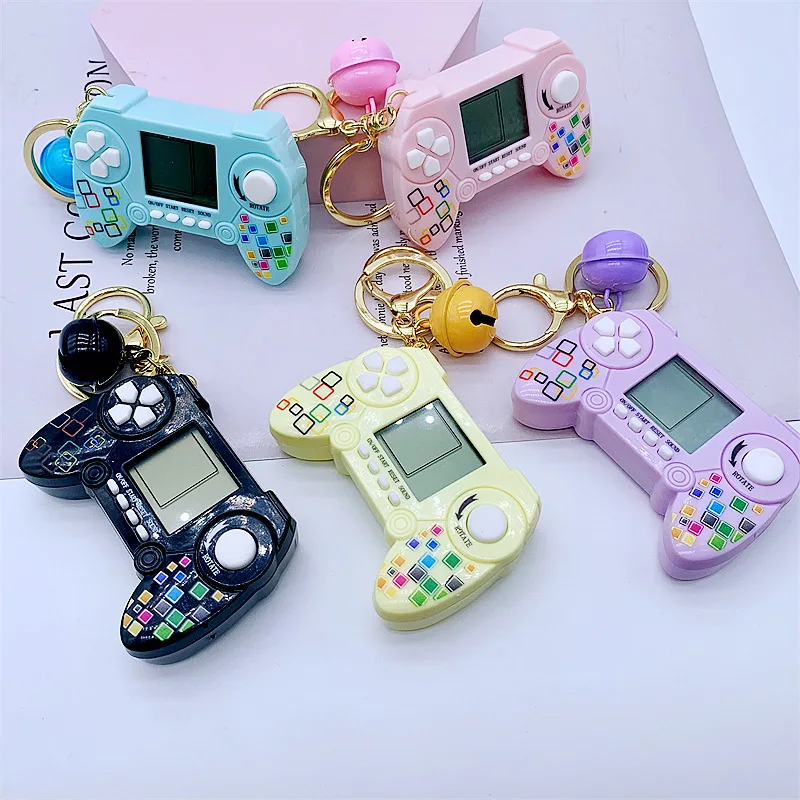 Fashion Mini Game Machine Toy Macaron Cartoon Creative Gift Keychain