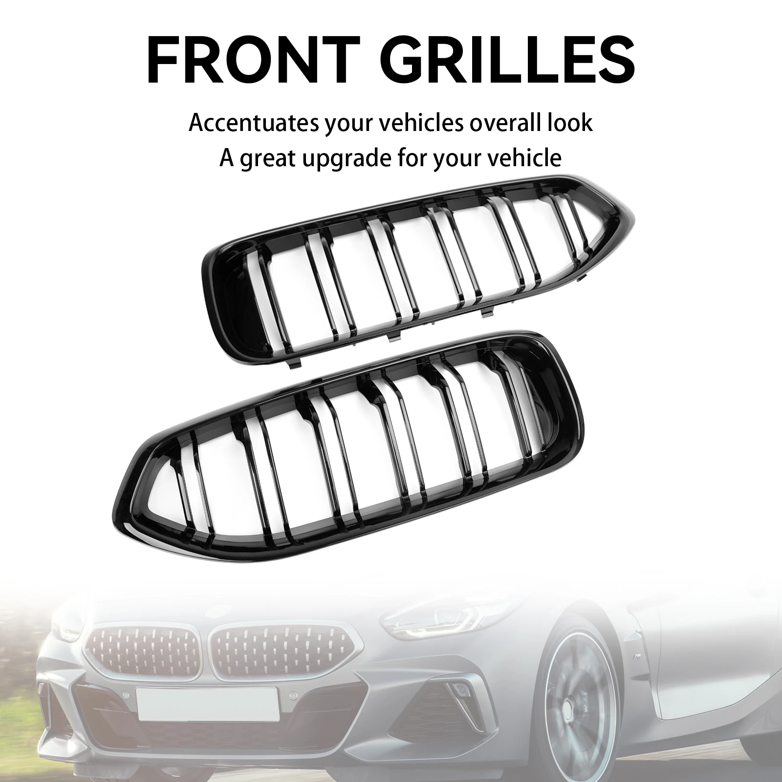 Czarny błyszczący przedni Grill nerkowy kratka pasuje do BMW G29 Z4 20I 30I M40I 2019-2023