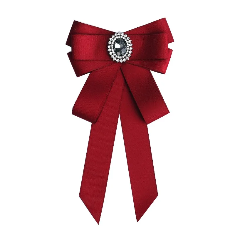 Handgemachte Mode neue Schmetterling Knoten Band Diamant Fliege College weiß Strass Süßigkeiten Farbe Fliege Geschenk für Schulmädchen Krawatte – Detail 12