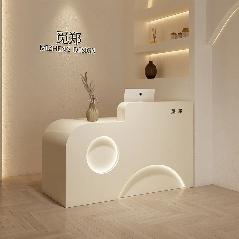 

Beauty salon Internet celebrity reception desk Reception desk Clothing store checkout page Shop Small women's barber shop Paint