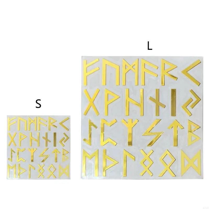ملصقات R7UF Gold Luen Letter ذاتية اللصق من الصفائح المعدنية الذهبية ملصقات زخرفية لغطاء التخرج لتزيين الحرف اليدوية لأداة فنية