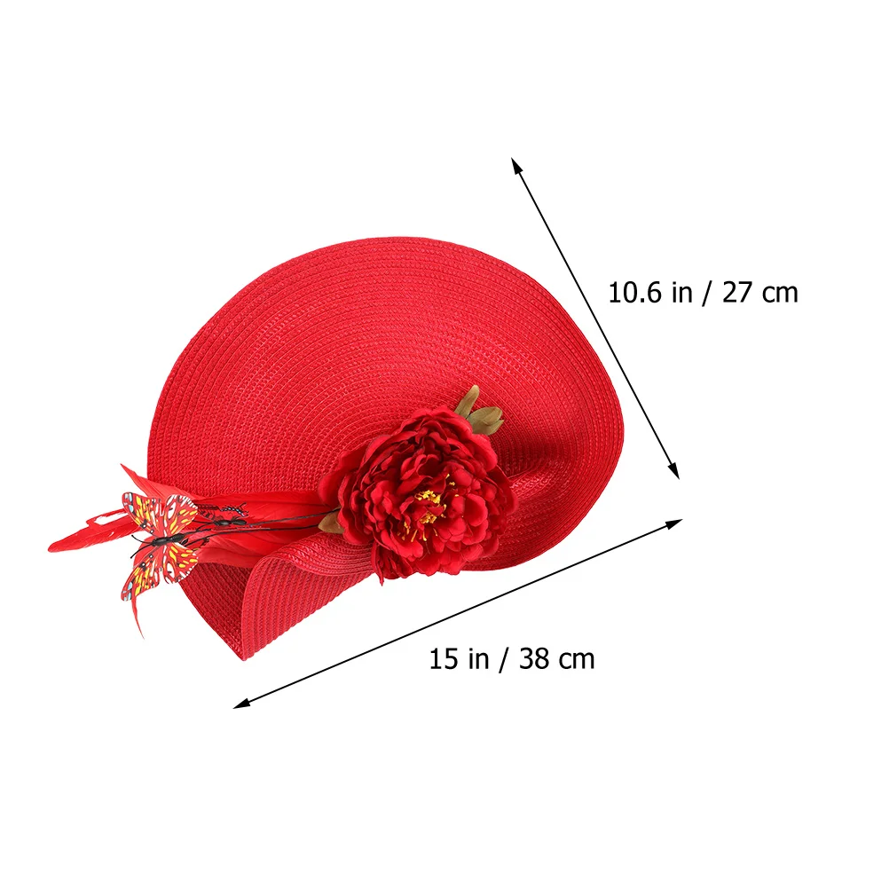 

Charming Women Fascinators Fabric Headb Bride Wedding Hats Tea Party Hair Accessories Banquet Headdress Lightweight Comfortable