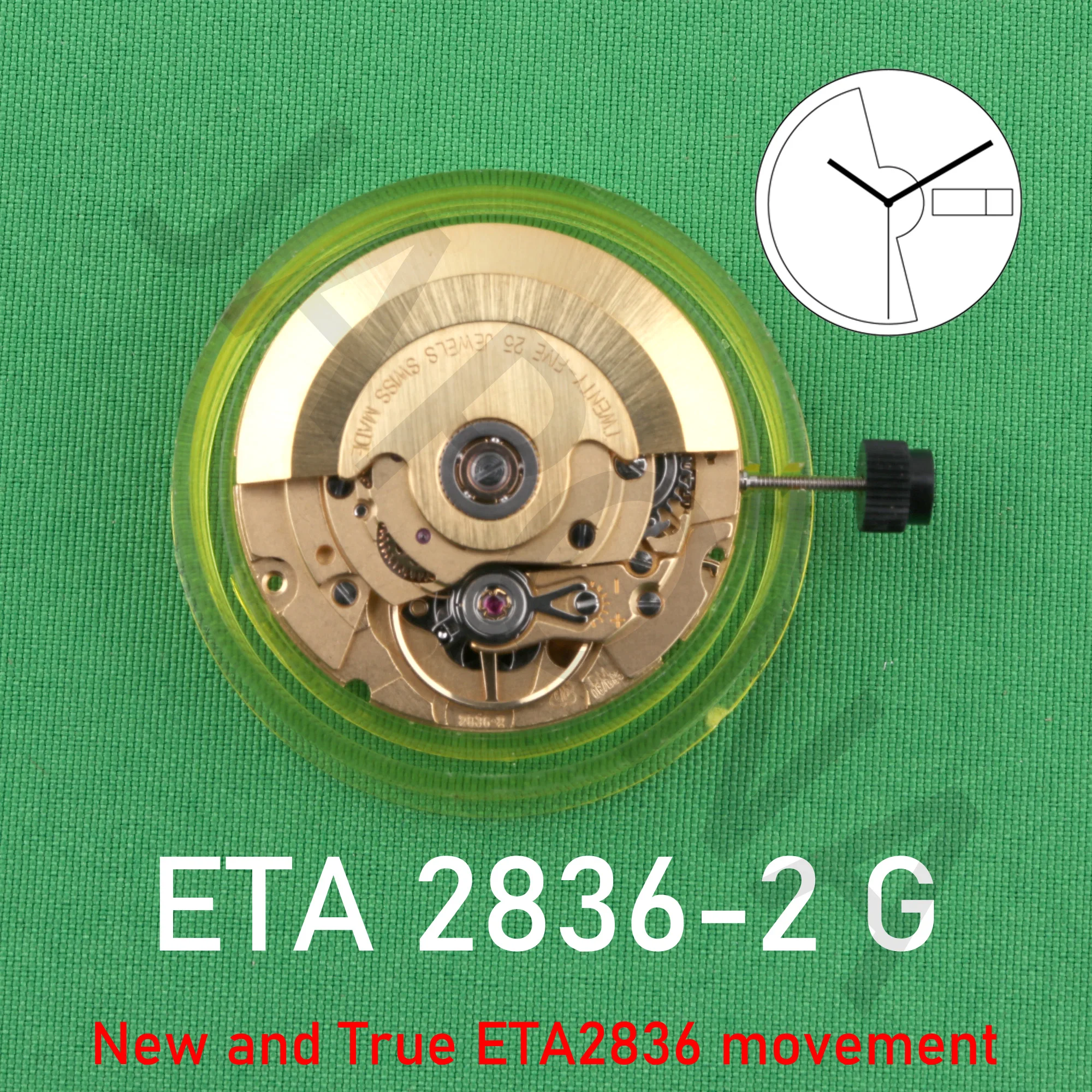 ETA 2836-2 gold Watch movement accessories brand new original mechanical ETA 2836 movement