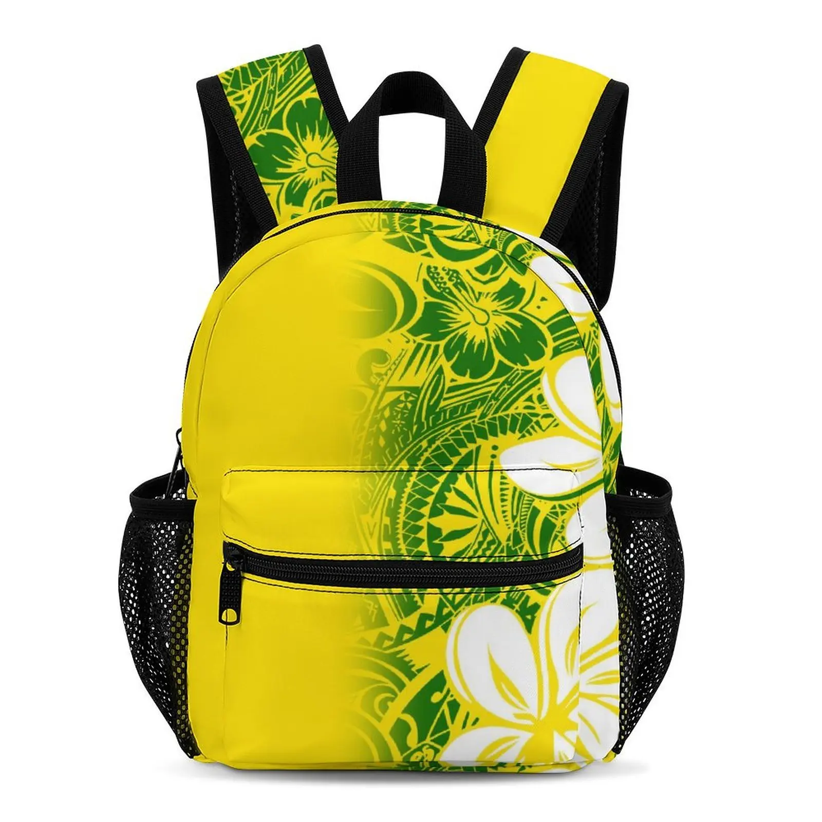 

Рюкзак для малышей. Детский школьный рюкзак с принтом полинезийского гибискуса может быть настроена с милыми узорами.