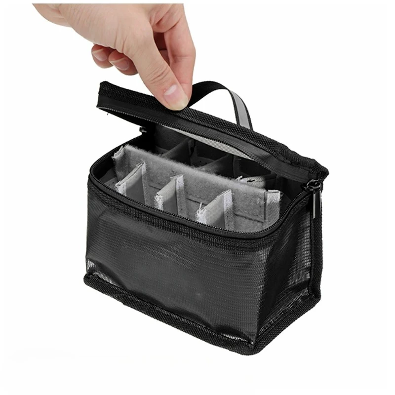 

155x115x90mm Fireproof Explosion-Proof Safety Lipo Battery Bag8 Compartments for RC Model Airplane Helicopter FPV Drone Battery