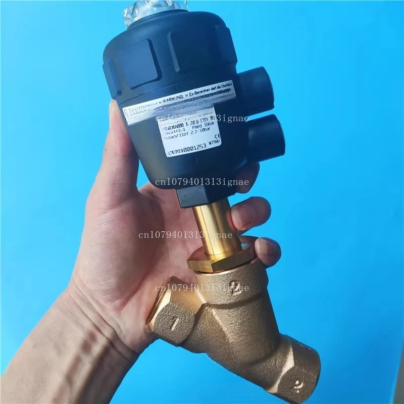 Pneumatic Angle Seat Valve 2000 A DN15-DN65 Brass Stainless Steel