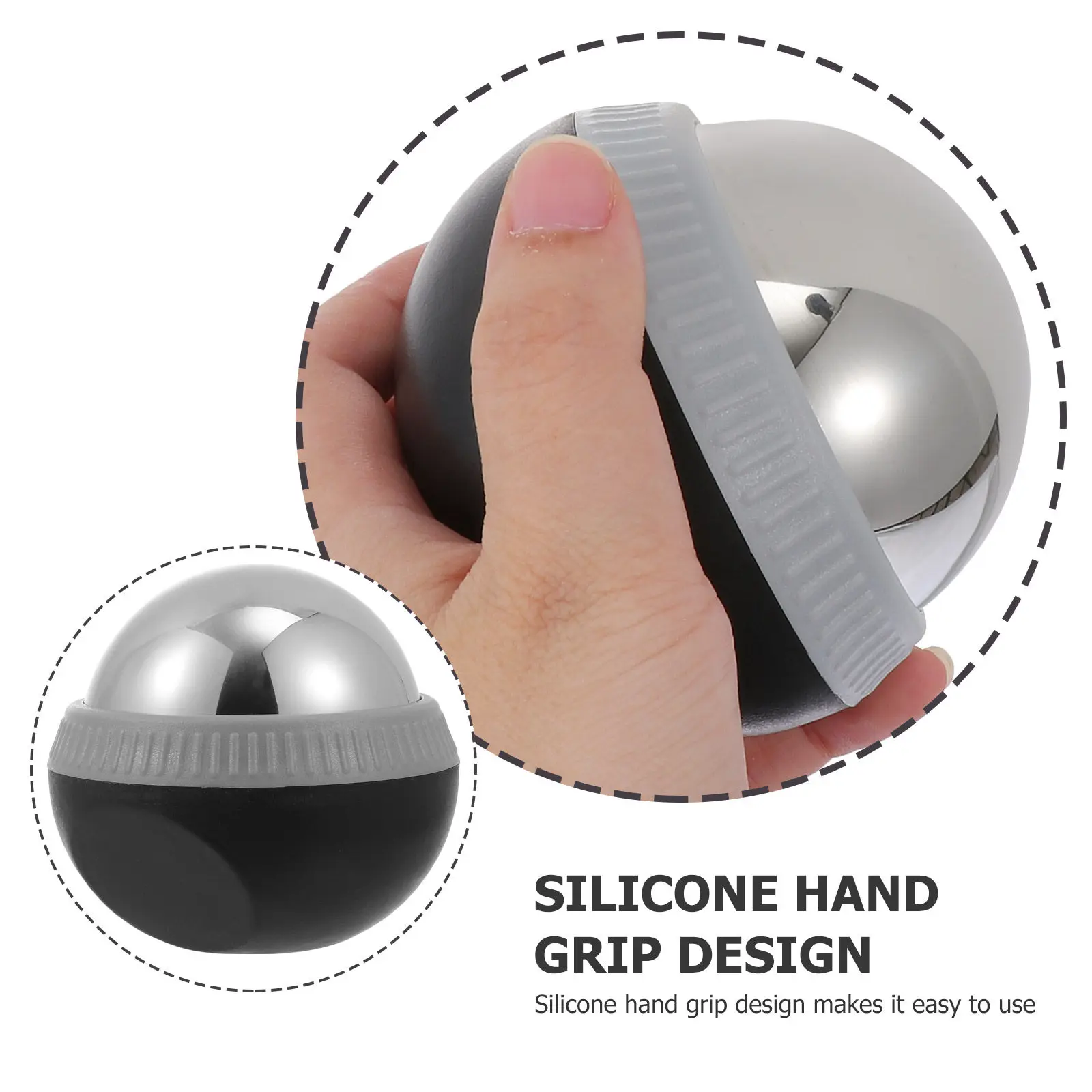 

1Pcs Massage Ball Stainless Steel Compress Massager Muscle Relaxation Pain Relief Fitness Tool Muscle