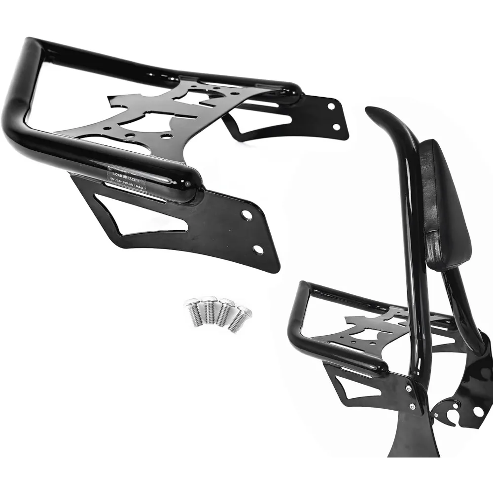 

Fatboy Sissy Bar w/Luggage Rack, Detachable Passenger Backrest Rear Pad Fit for Harley Fat Boy FLFBS 2018-2025 Breakout 2013-202