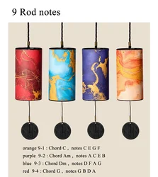 Campanelli eolici 9 note corda Handmade Musical Windchime Outdoor Garden Patio Home Decor meditazione campana Yoga Sound Healing Gifts