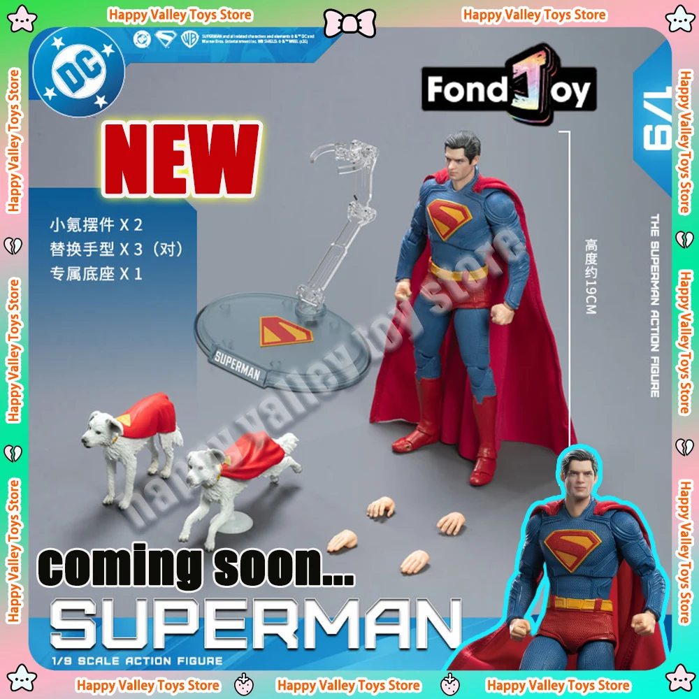 

New Fondjoy DC Superman Action Figure Movie Version Gunn New Anime Figurine Handmade Ornament Toy Boy Birthday Gift Collection