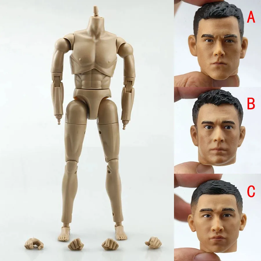 1/6 2019 Matte Improved Version Male Body With Head Sculpt Carving for Collection Hobby Gift