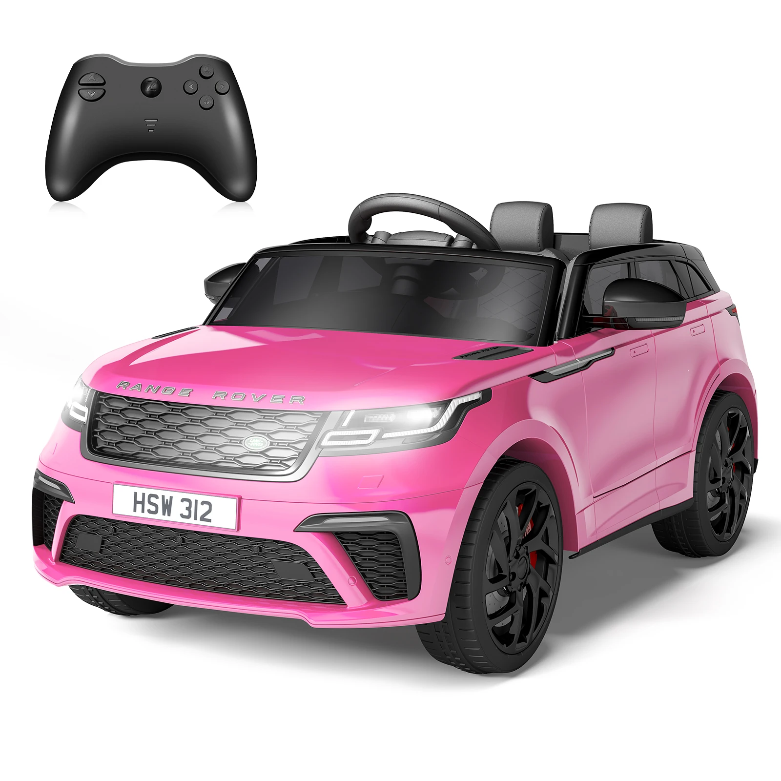 12V Licensed Land Rover Ride-On Car for Kids - Battery Powered Electric Vehicle Toy, Parental Remote, MP3 Player, LED Lights, Rocking Function, Pull Rod - For Children Ages 3-8