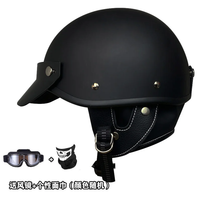 

2023 NEW Retro Half Face Biker Motor Helmet Motorcycle Helmet Moto Helmet Scooter Vintage Motorbike Helmet Casco