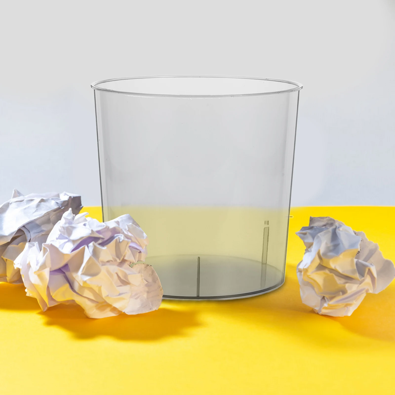 

Plastic Trash Can Home Garbage Bin Bathroom Bedroom Kitchen Office Waste Bucket Sturdy Safe Material Practical Neat Beautiful