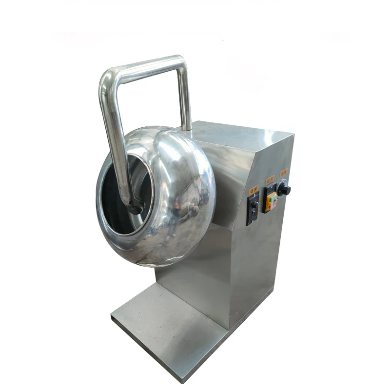 Nut Peanut Almond Chocolate Coating Processing Machine For Nut Candy Production Of Chocolate Coater