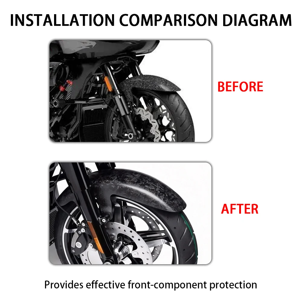 Motorcycles Accessories Front Fender Mudguard Fairing Fit For Harley Touring CVO 117 121 Street Glide  Road Glide ST 2023 - 2025 view 2
