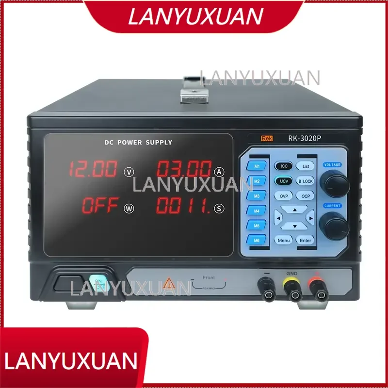 Programmable DC Regulated Power Supply 30V 60V 10A 20A 30A 60A Simultaneously Displays Voltage Current Power and Output Time