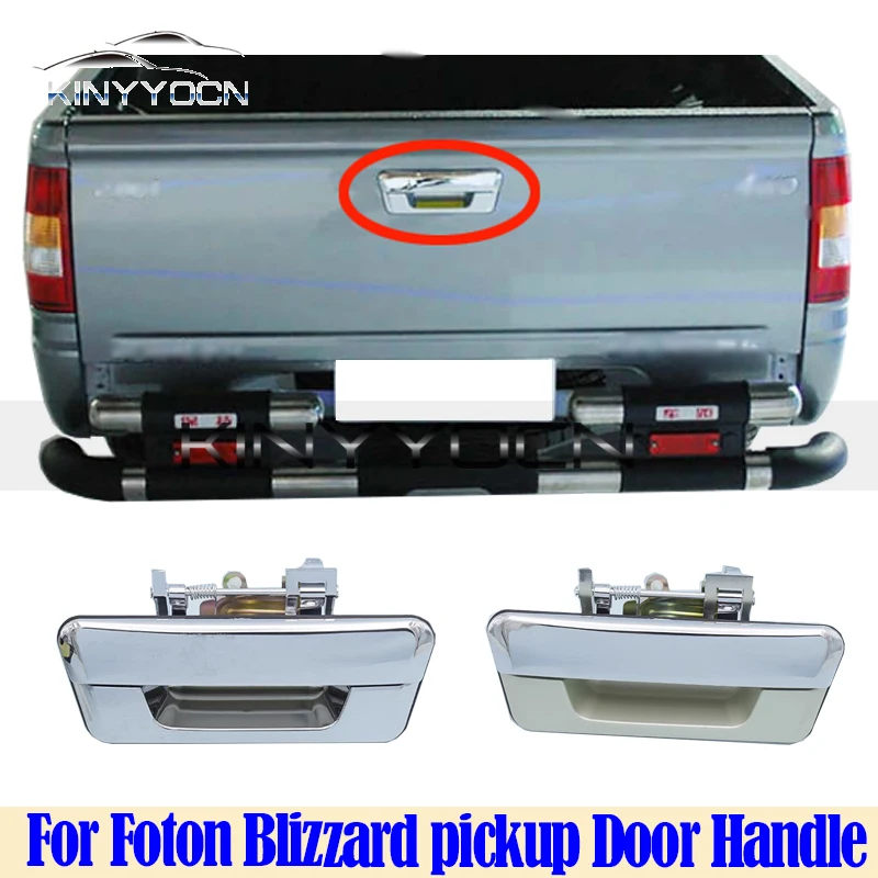 

For Foton Blizzard pickup Outside Car Door Pull Handle Cover Opening Handle Lid Doorknob Chrome Cap Hood Shell