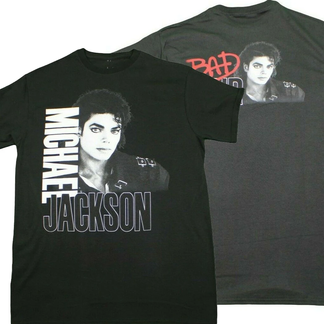 

Hot Rare 80S POP Music MJ Michael Jackson Bad Tour 1988 T-Shirt. Summer Cotton O-Neck Short Sleeve Mens T Shirt New S-3XL