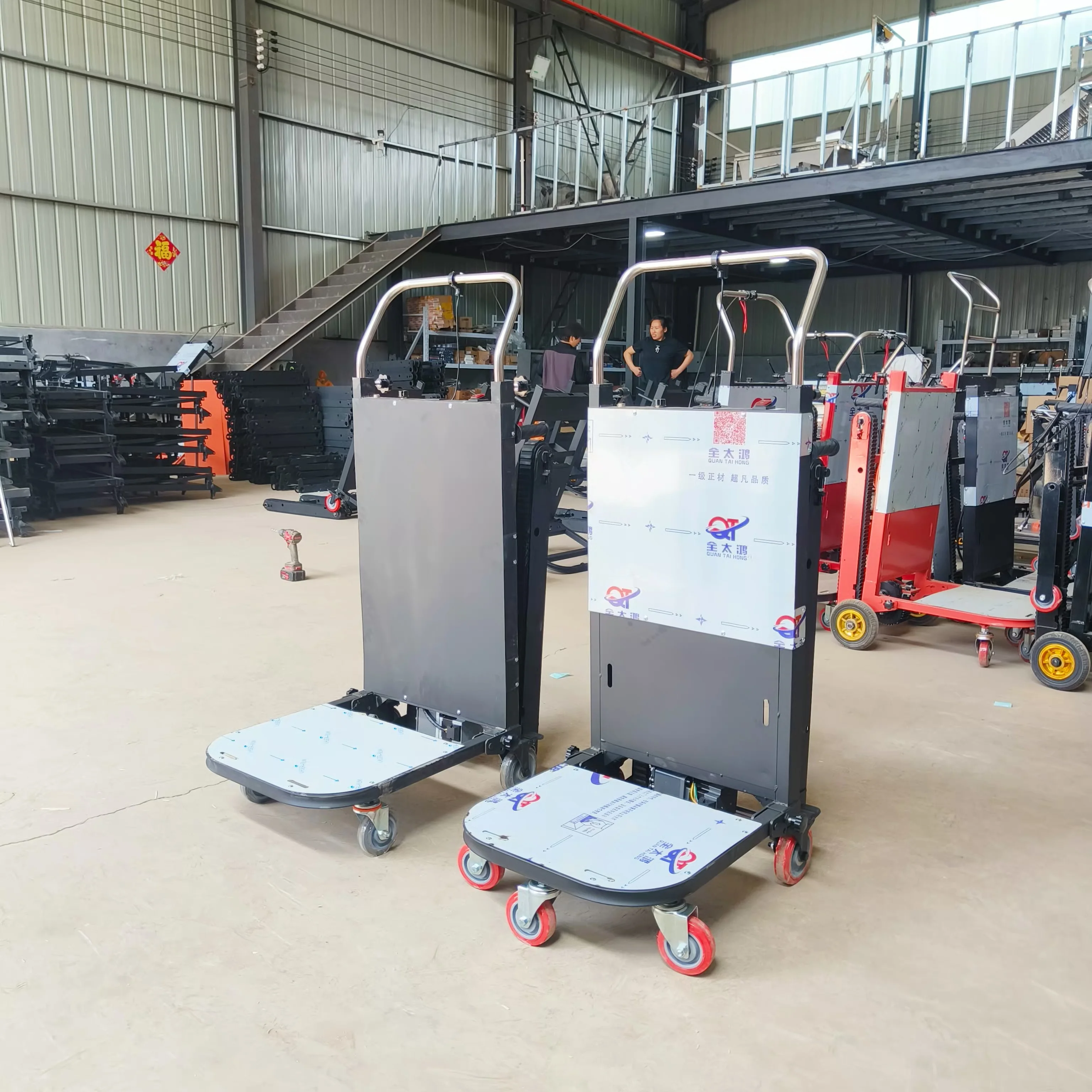 High-Capacity Electric Stair Climber - Power-Assisted Cart for Heavy Boxes, Furniture & Luggage