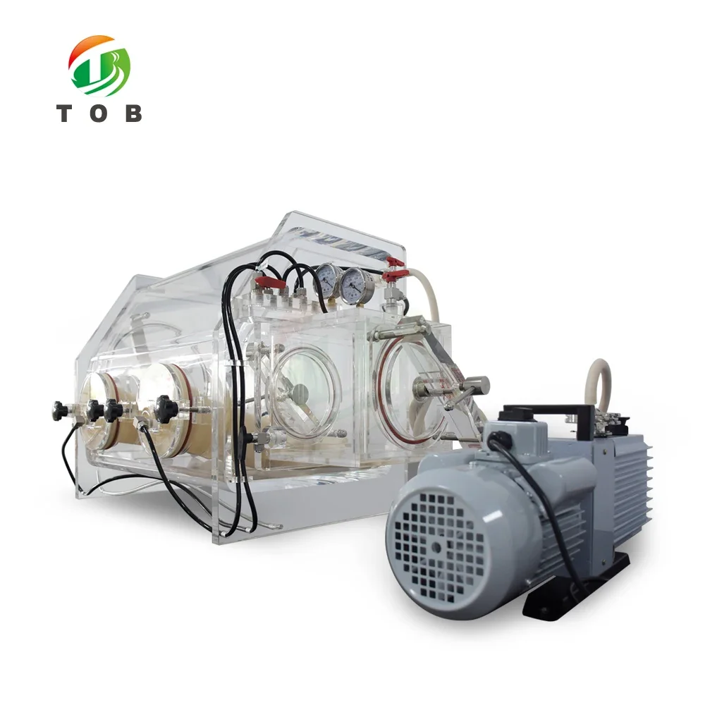 TOB Battery Small Vacuum Glove Box For Lithium Polymer Batteries Lab Research