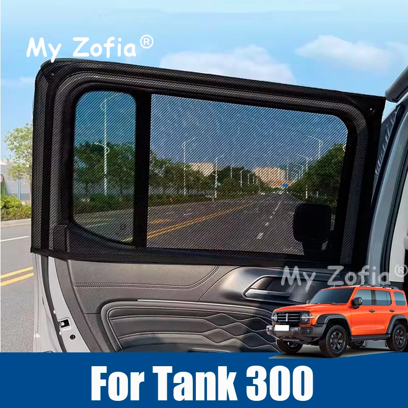 For Tank 300 2023 2024 2025 2026 Car Curtain Anti-mosquito Off-road Sand Screen Screen Camping Outdoor Insect-proof Accessories