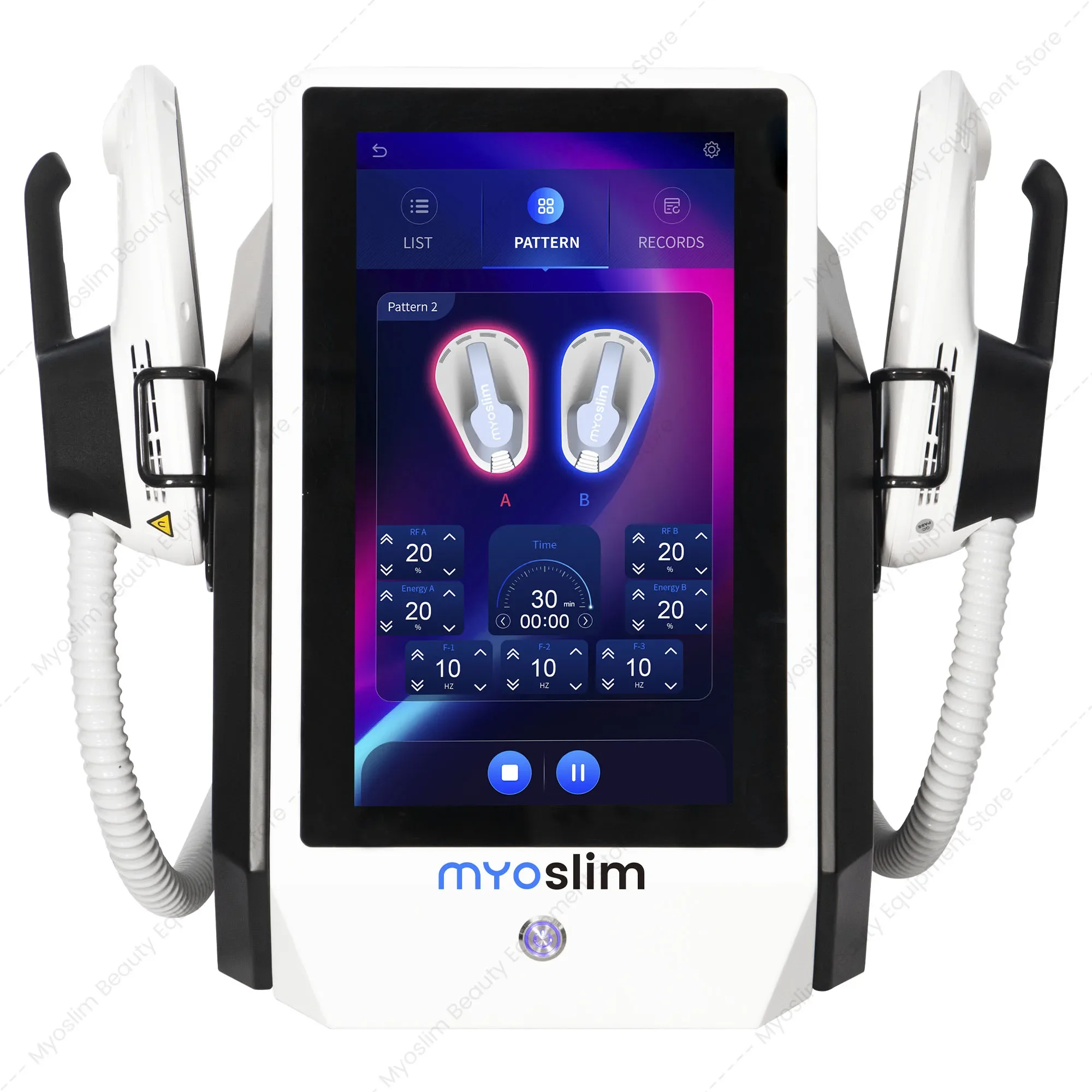 HI‑EMT MYOslim Electromagnetic Body Contouring Machine Muscle Mass Increase Skin Tightening Non Invasive Beauty Equipment